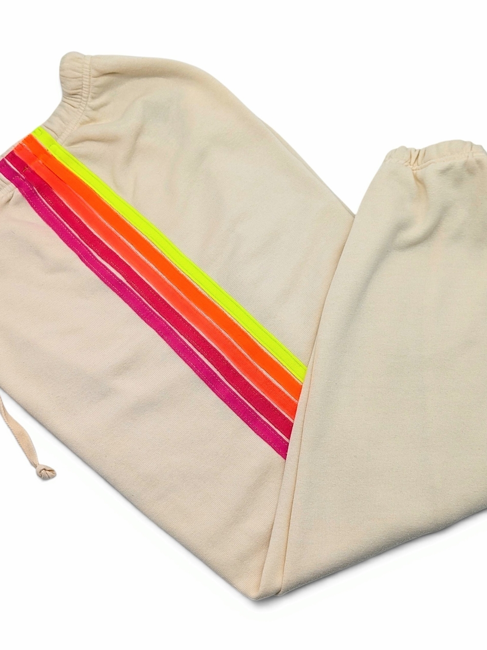 Aviator Nation 5 Stripe Vintage White Neon Stripes SET L/XL - Picture 10 of 12